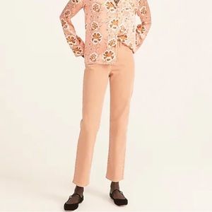 J.Crew High-Rise '90s Classic Straight Jean in Rosebud Wash